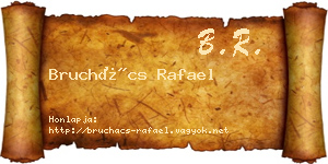 Bruchács Rafael névjegykártya